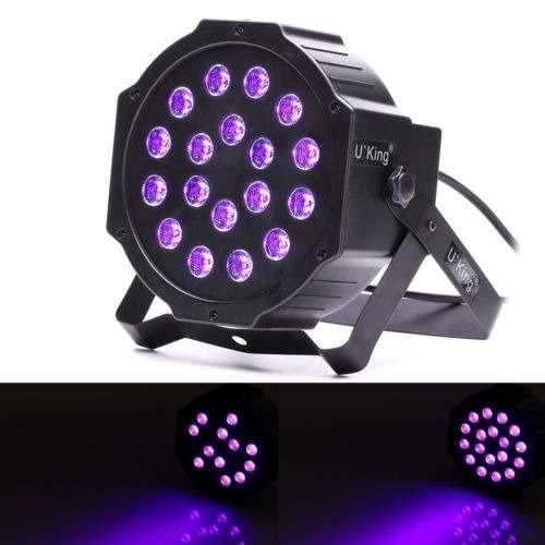 FOCO PROYECTOR 18 LED ULTRAVIOLETA DISCO